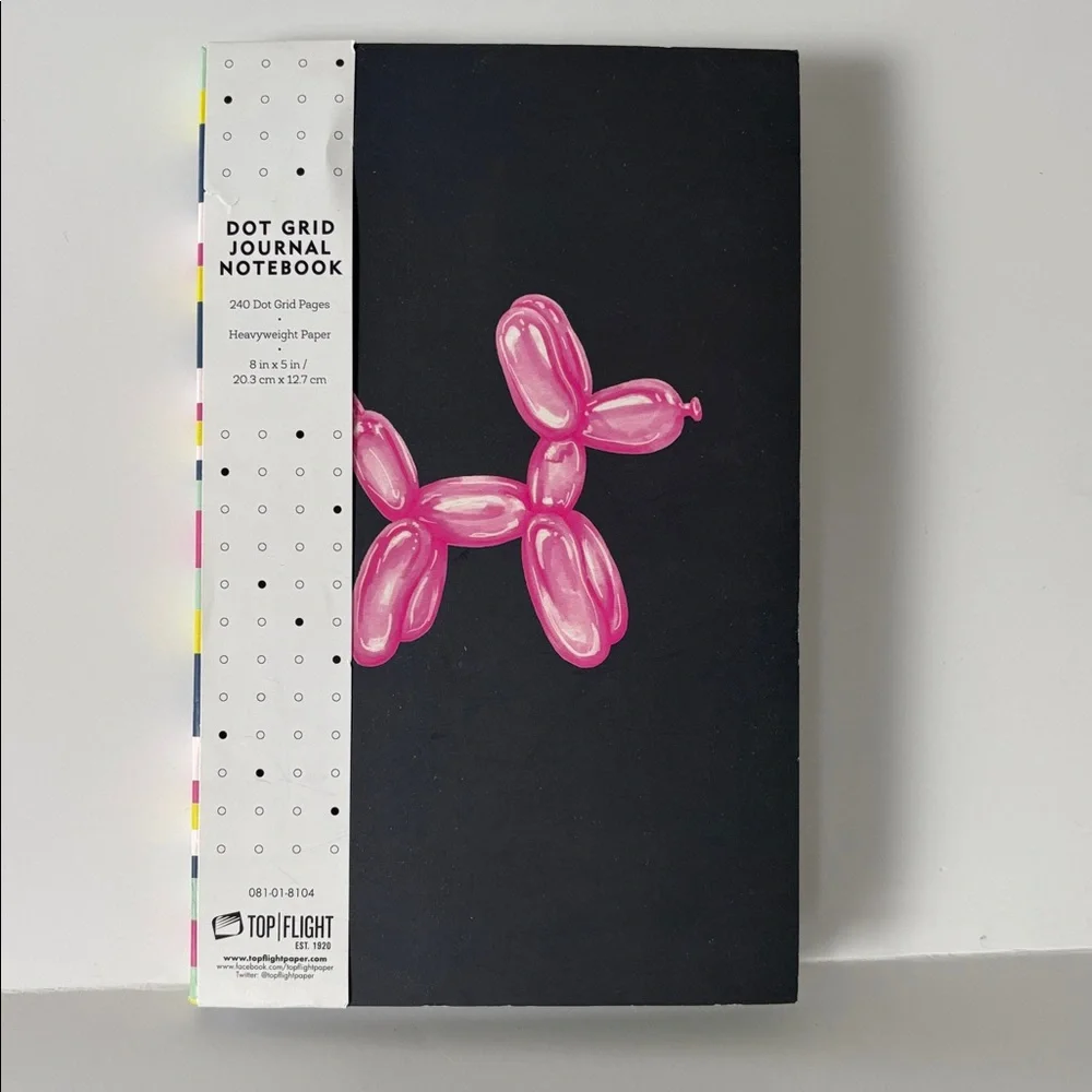 Top Flight Dot Grid Animal Balloon Journal Notebook